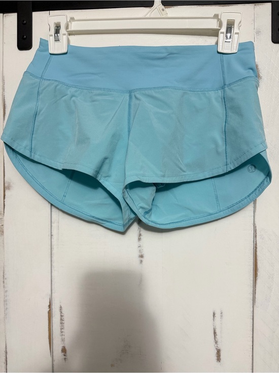 lululemon athletica Pants - lululemon athletica Sky Blue Women's Athletic Shorts with Built-In Liner